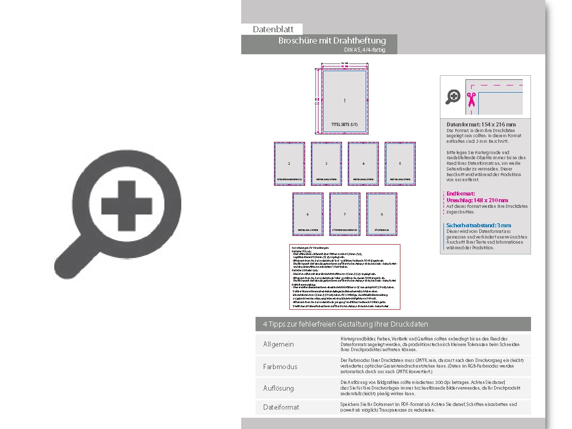 Product Bild brosch__re_mit_drahtheftung__endformat_din_a5__148-seitig