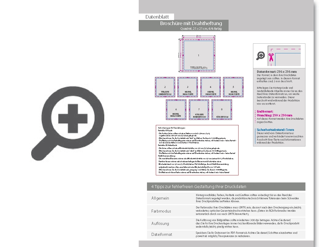 Product Bild brosch__re_mit_drahtheftung__endformat_quadrat_21_0_cm_x_21_0_cm__140-seitig