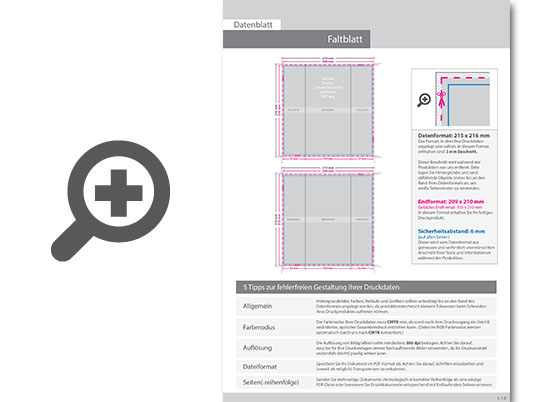 Product Bild hochglanz-uv-lack_faltblatt__gefalzt_auf_din_lang__vertikaler_2-bruch_fensterfalz__6-seitig