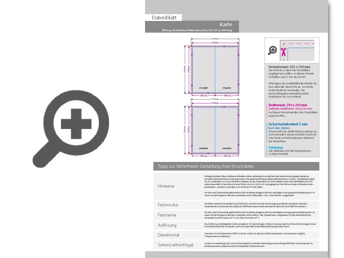 Product Bild hochzeitskarte_din_lang_4-seiter_4_4_farbig_+_sonderfarbe_gold
