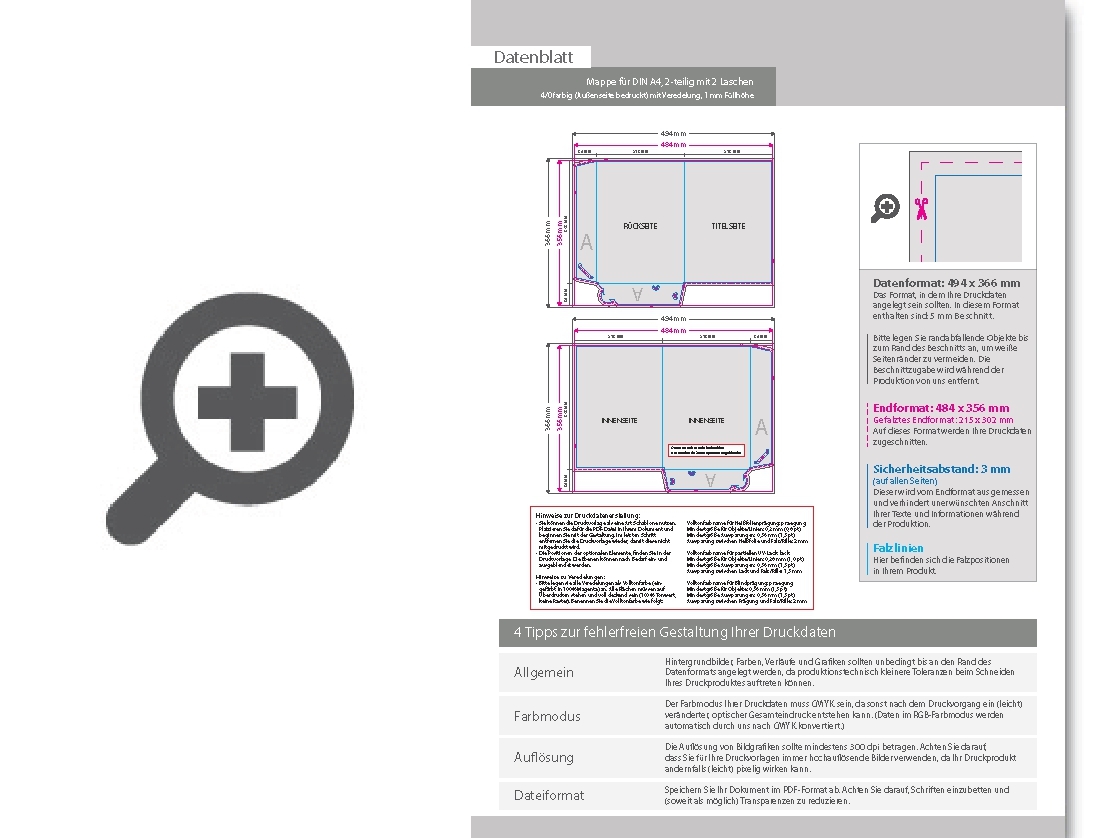 Product Bild mappe_f__r_din_a4__2-teilig_mit_2_laschen__4_0_farbig_(au__enseite_bedruckt)__mit_glanzfolie_kaschiert